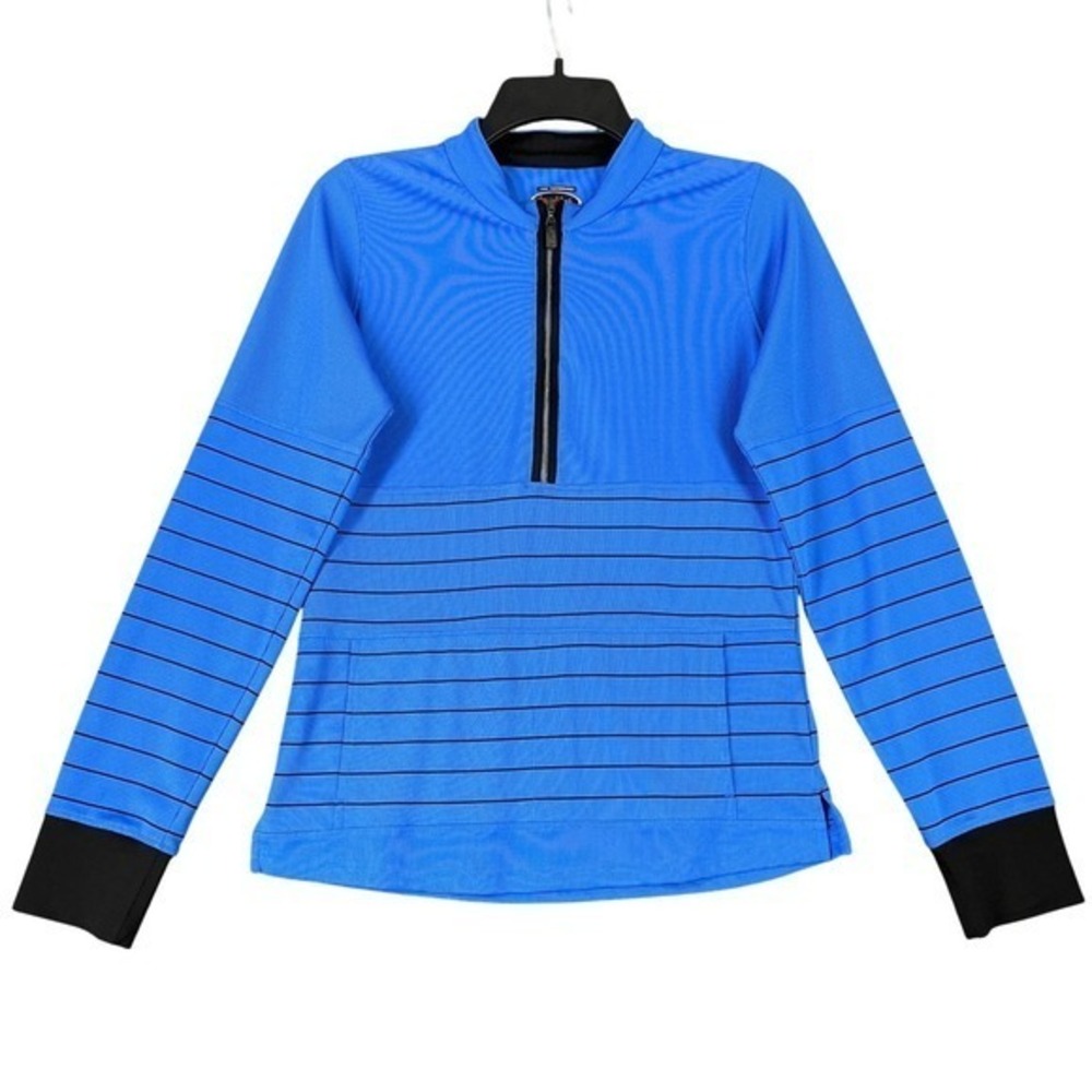 Bolle Womens Blue 1/4 Zip‎ Pullover Athletic Fit Activewear Performance Minimal